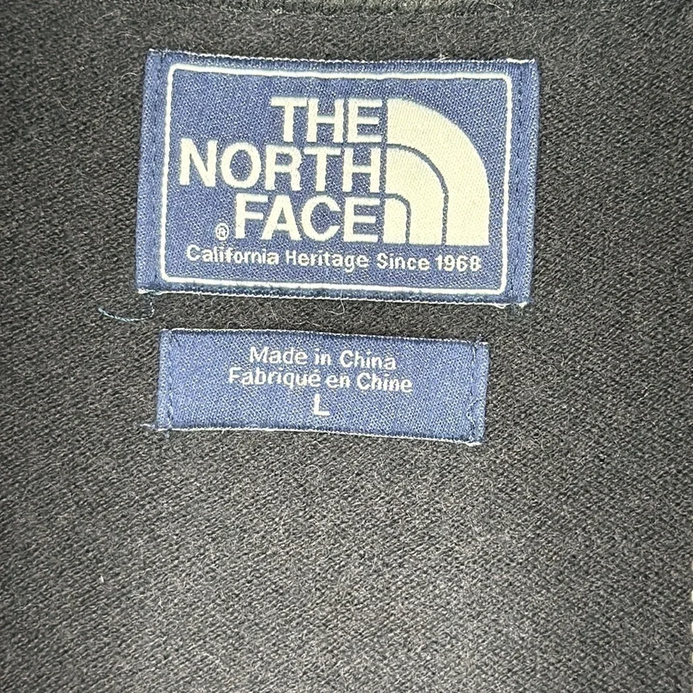 The North Face Men's Quarter Zip Wool Cotton Blend Sweater Black Size‎ Large